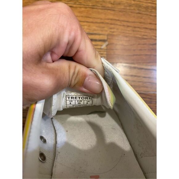 Tretorn Camden Iridescent Holographic Casual Sneakers Women's 8 - Picture 4 of 7